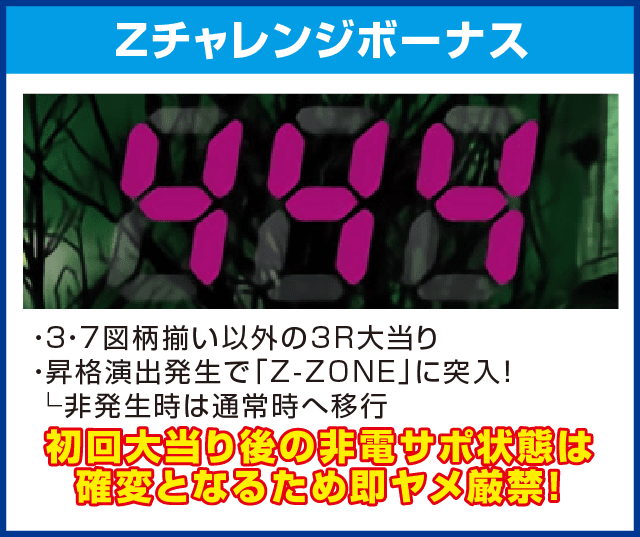 Pゾンビリーバボー～絶叫～S5‐T1のピックアップ