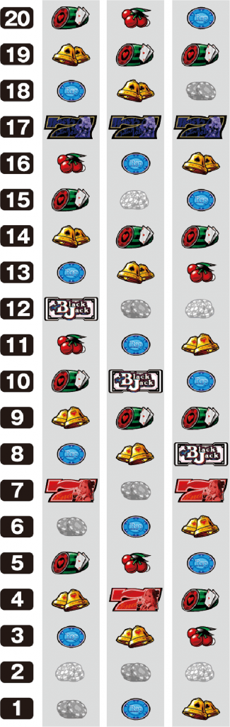 ハイパーブラックジャックのリール