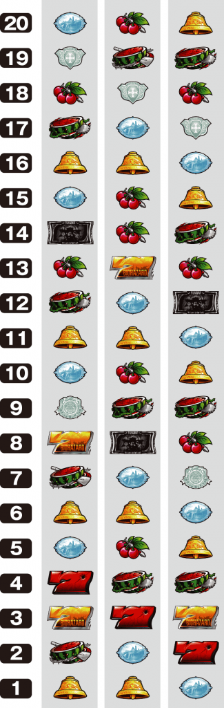 パチスロ バイオハザード7 レジデント イービルのリール