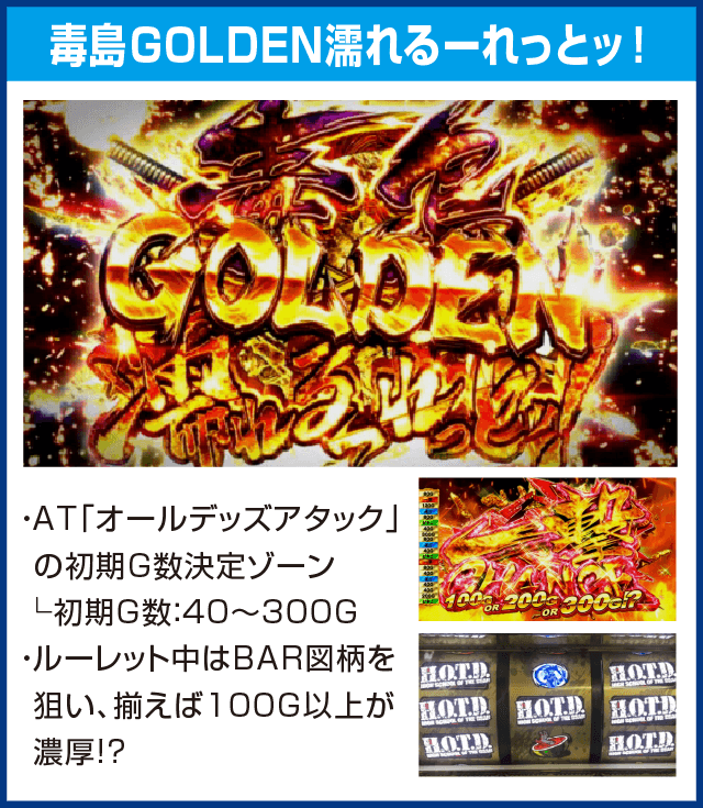 パチスロ学園黙示録ハイスクール・オブ・ザ・デッド ゴールドのピックアップ