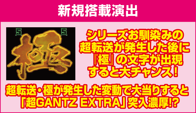 ぱちんこ GANTZ極のピックアップ