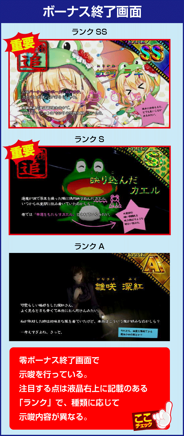 パチスロ零の確定演出