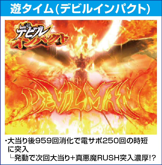 Pデビルマン～疾風迅雷～のピックアップ
