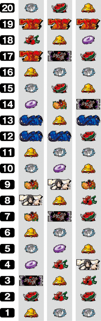 パチスロかまいたちの夜のリール