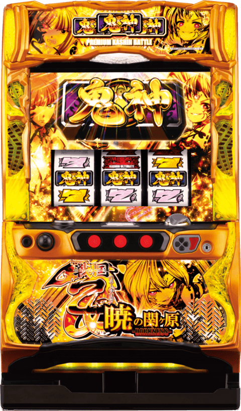 パチスロ戦国乙女 暁の関ヶ原-DARKNESS-の筐体