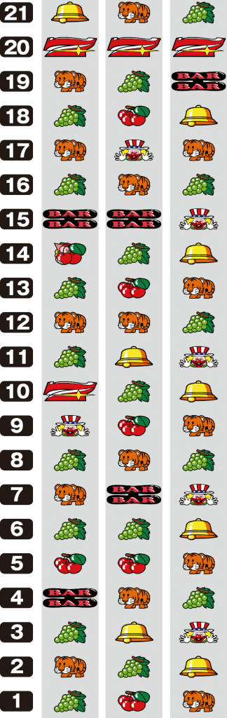 マイジャグラーⅤのリール