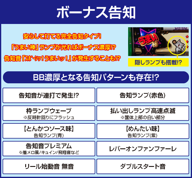 パチスロうまい棒のピックアップ