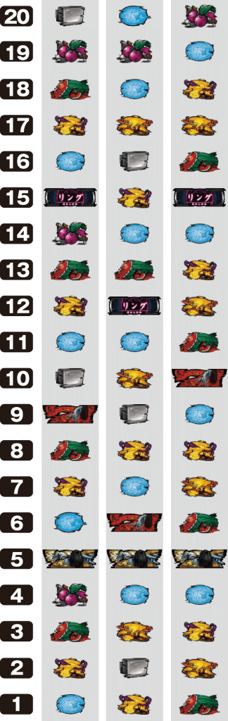 パチスロ リング 運命の秒刻のリール