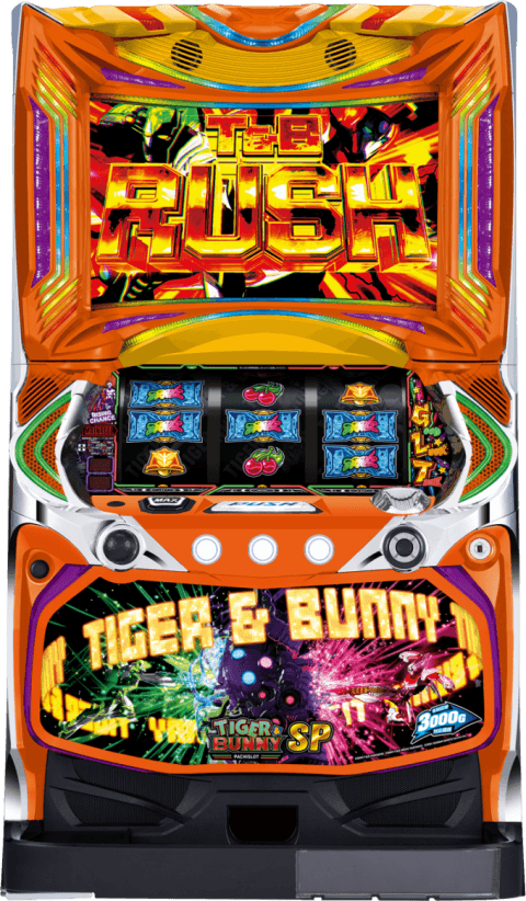 パチスロ TIGER ＆ BUNNY SPの筐体