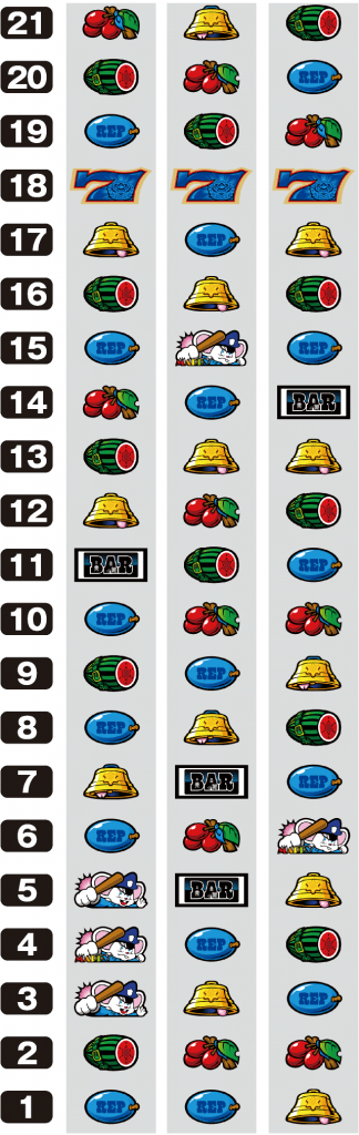 SLOTマッピーのリール