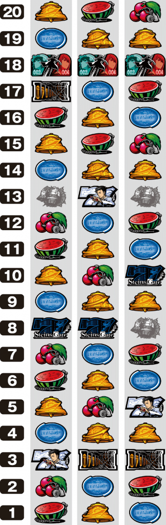 SLOT STEINS;GATEのリール