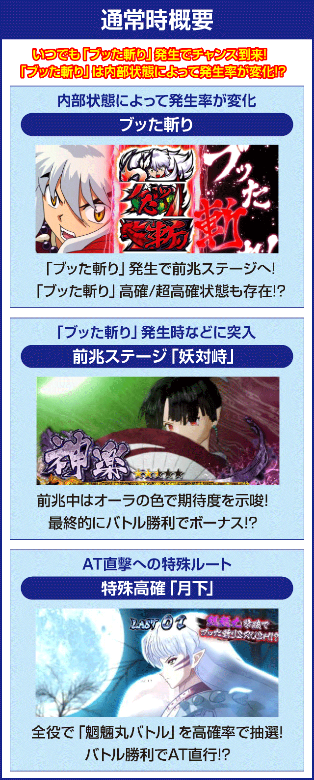 パチスロ犬夜叉のピックアップ