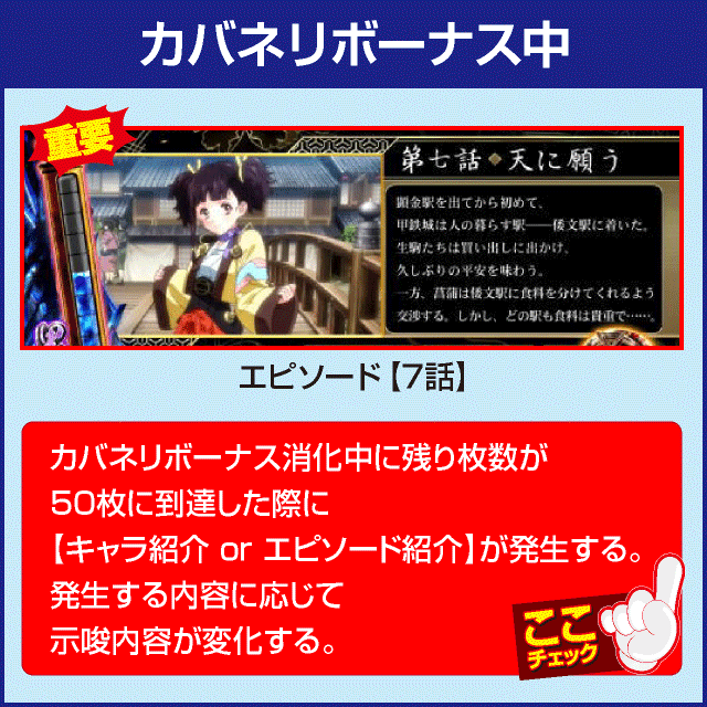 パチスロ甲鉄城のカバネリの確定演出