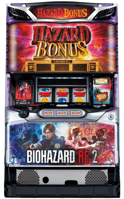パチスロ バイオハザード RE:2の筐体
