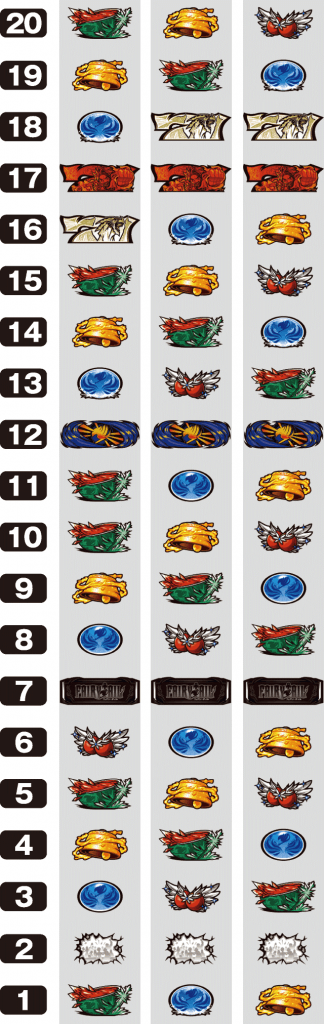 パチスロFAIRY TAIL2のリール