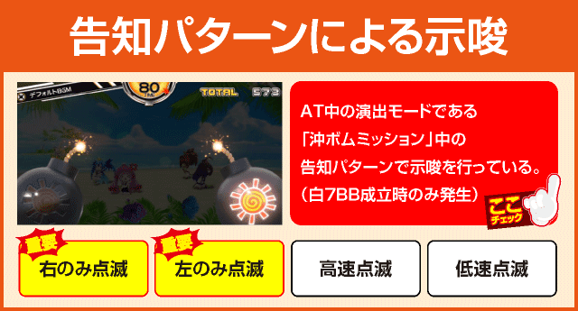 ボンバーガールの確定演出