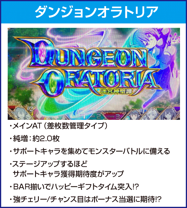 パチスロ ダンまち外伝 ソード・オラトリアのピックアップ