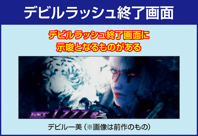 パチスロ鉄拳4アルティメットデビルVer.の確定演出