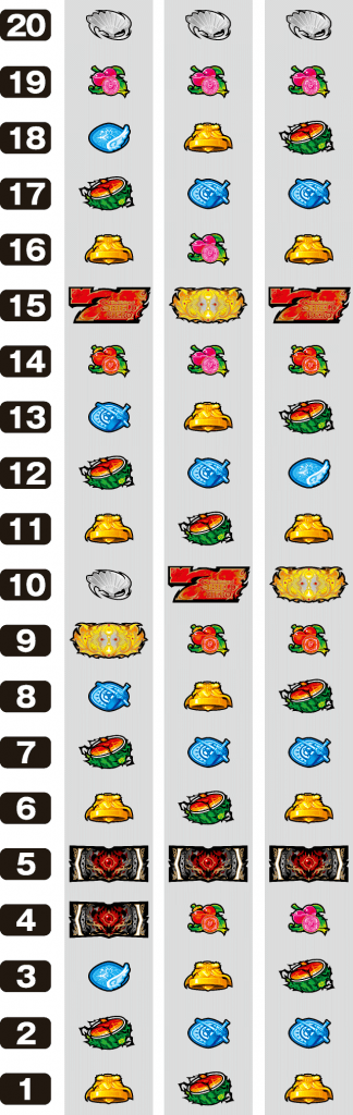 パチスロ盾の勇者の成り上がりのリール