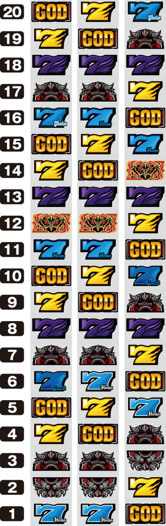 アナザーゴッドハーデス-解き放たれし槍撃ver.-のリール