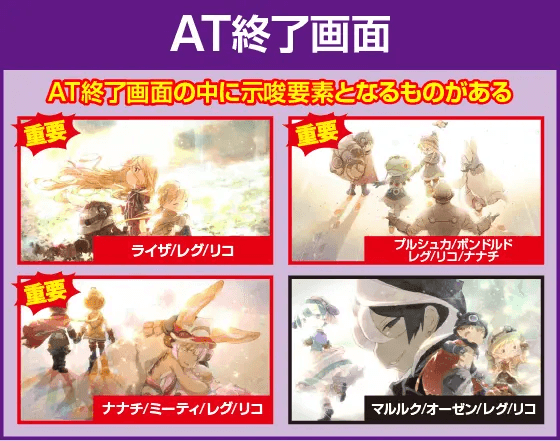 SLOTメイドインアビスの確定演出