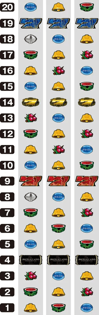 スマスロ バイオハザード:ヴェンデッタのリール