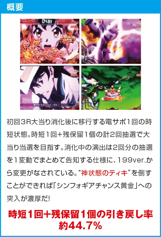 Pフィーバー戦姫絶唱シンフォギア3 黄金絶唱Light ver.のスペック