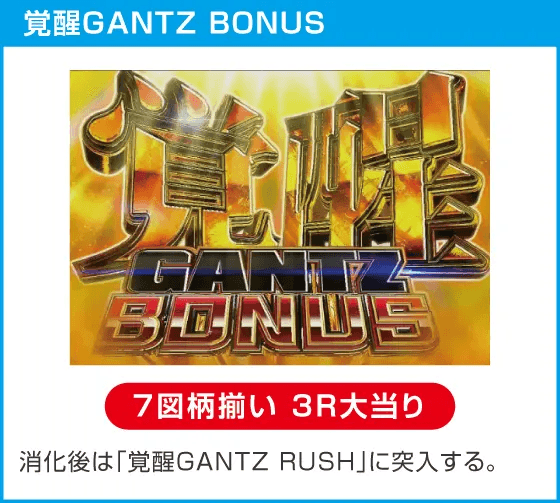 ぱちんこ GANTZ 覚醒 RUSH180のスペック