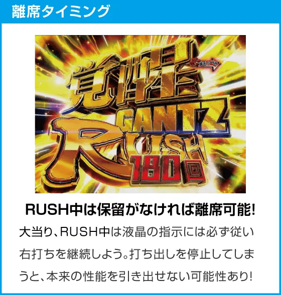 ぱちんこ GANTZ 覚醒 RUSH180のスペック