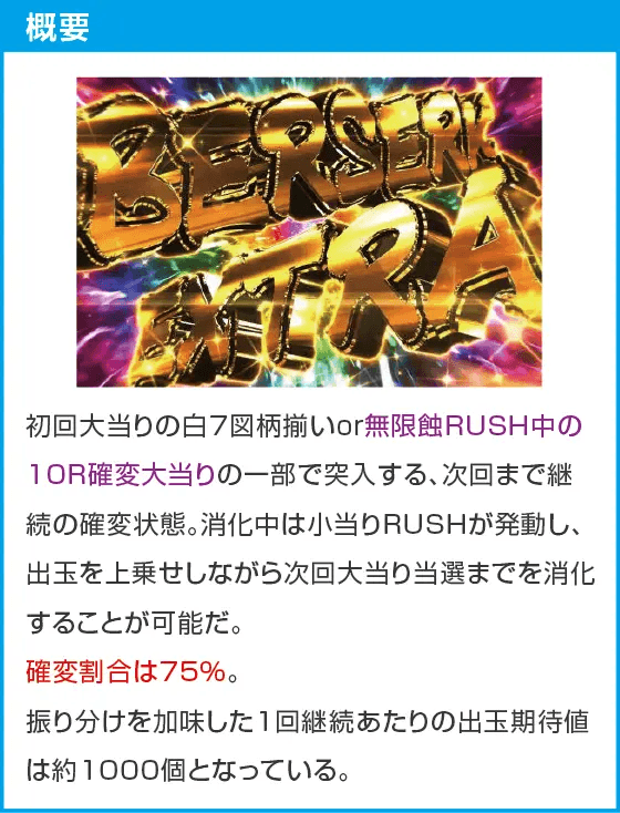 P ベルセルク無双119ver.のスペック