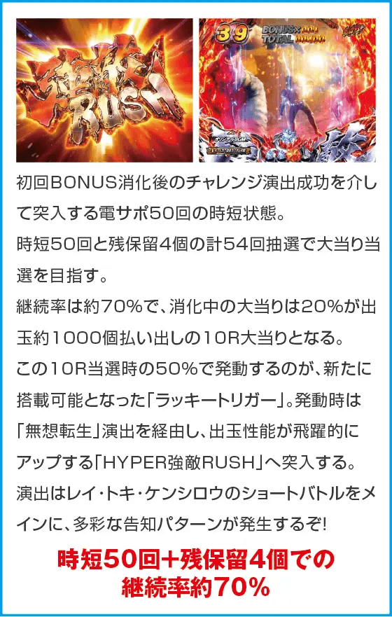 P北斗の拳 強敵 LTのスペック