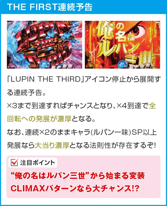 Pルパン三世 THE FIRST 99ver.のスペック