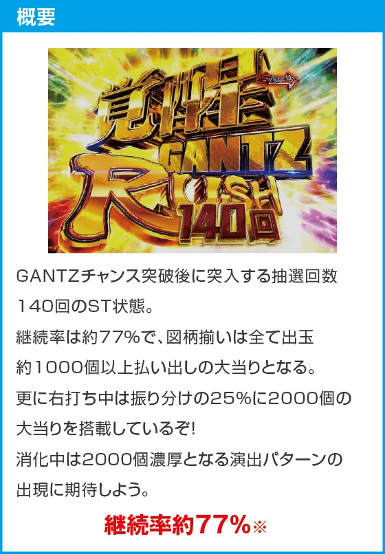P GANTZ覚醒 SWEET2000のスペック