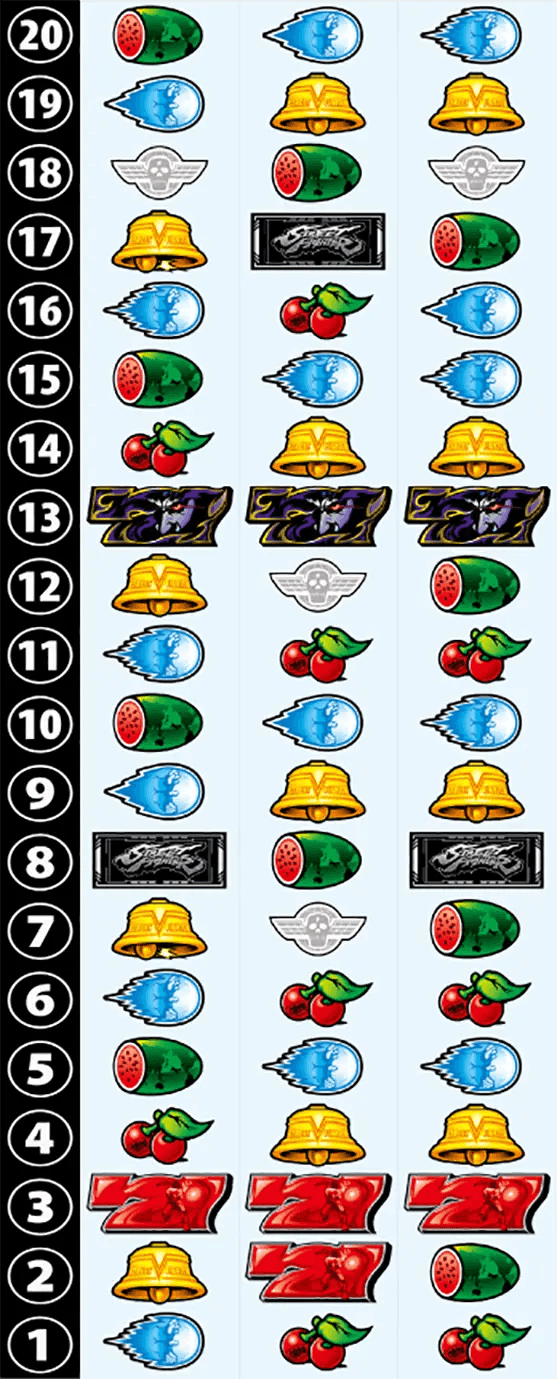 スマスロ ストリートファイターＶ 挑戦者の道のリール