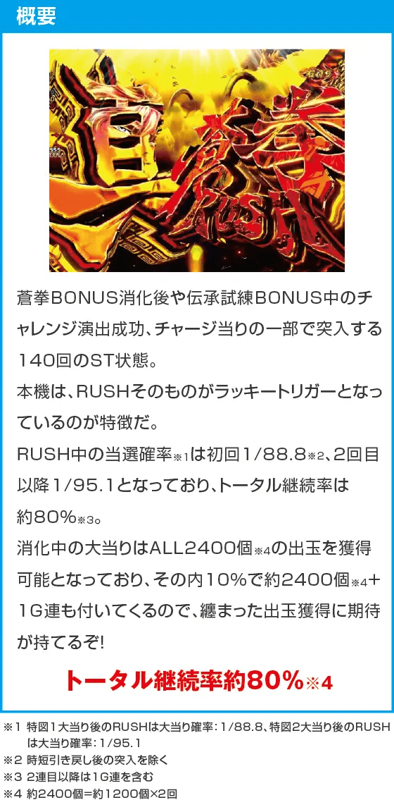 e蒼天の拳 羅龍のスペック