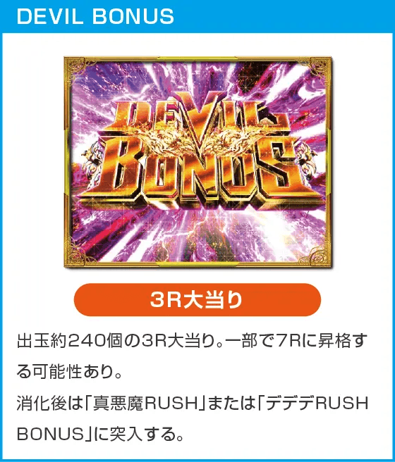 PデビルマンTHE FINALのスペック