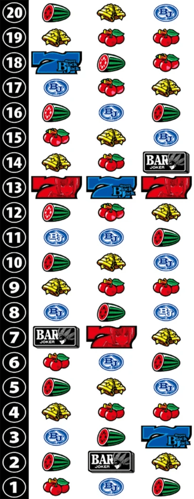 スマスロスーパーブラックジャックのリール