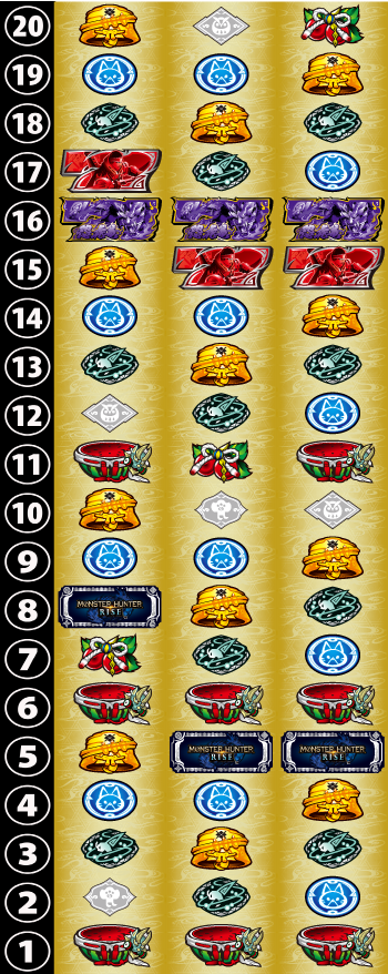 スマスロ モンスターハンターライズのリール画像