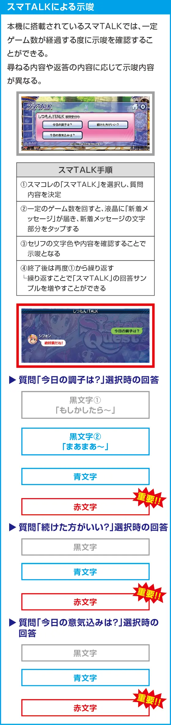 Sister Questのスペック