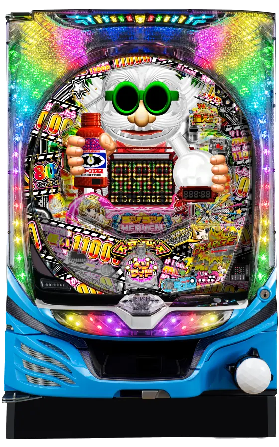 希少レア!! マルホン パチンコ実機　ＰファンキードクターＨ　循環加工式 img_p_funkydoctor_11000.webp