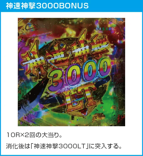 e牙狼神速神撃3000LTのスペック