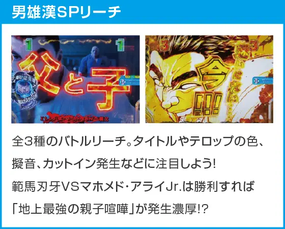 e範馬刃牙のスペック