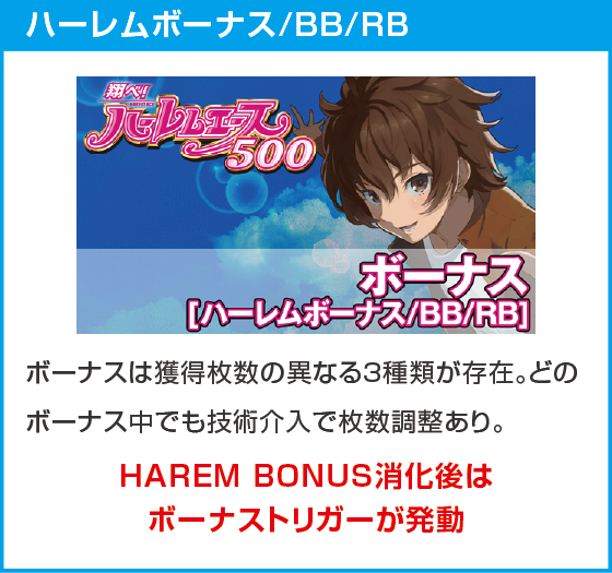 翔べ！ハーレムエースのスペック