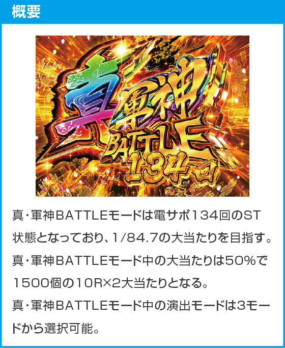 e真・一騎当千～軍神覚醒～319大入りver.のスペック