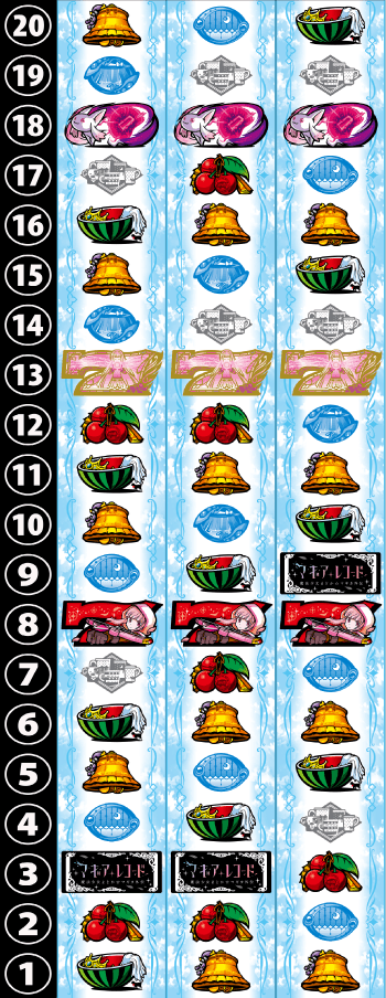 スマスロ マギアレコード 魔法少女まどか☆マギカ外伝のリール