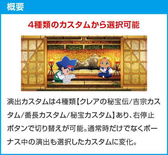 クレアの秘宝伝 ～はじまりの扉と太陽の石～ ボーナストリガーver.のスペック