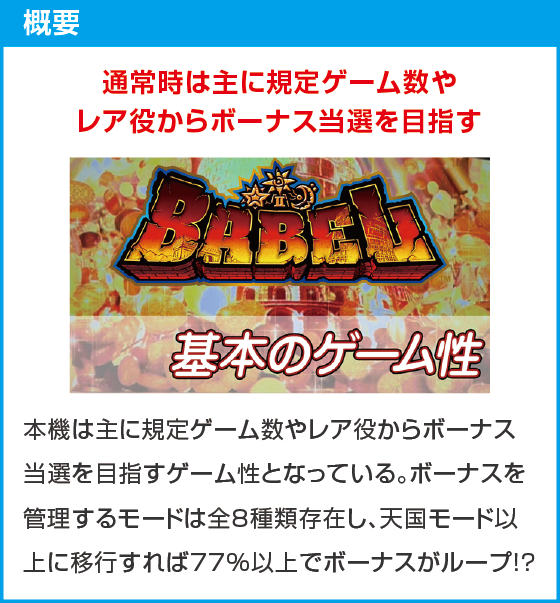 スマスロ バベルのスペック