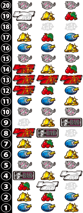 L主役は銭形5のリール画像
