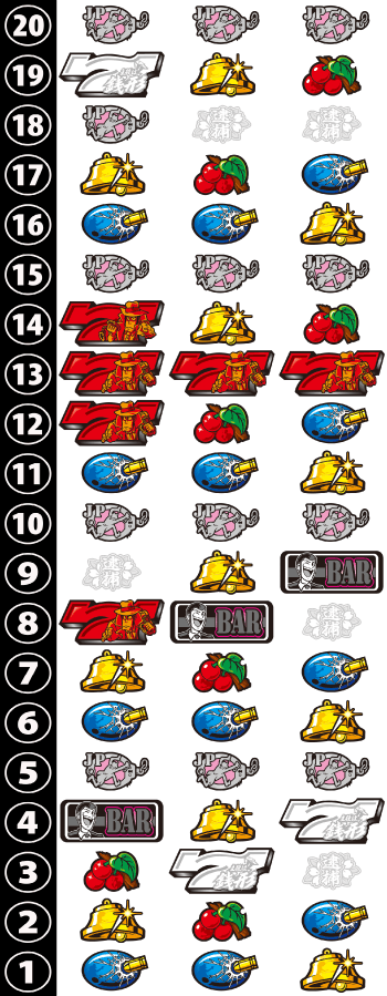 L主役は銭形5のリール