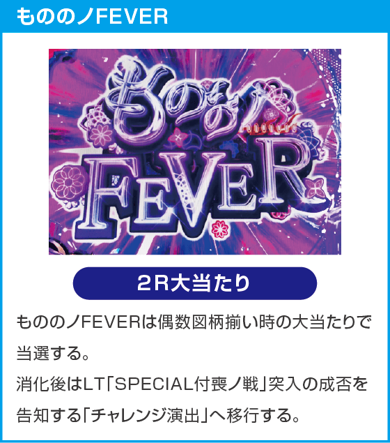 eフィーバーもののがたりのスペック